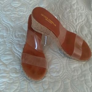 Andre Assoue size 38 Clear Sandal